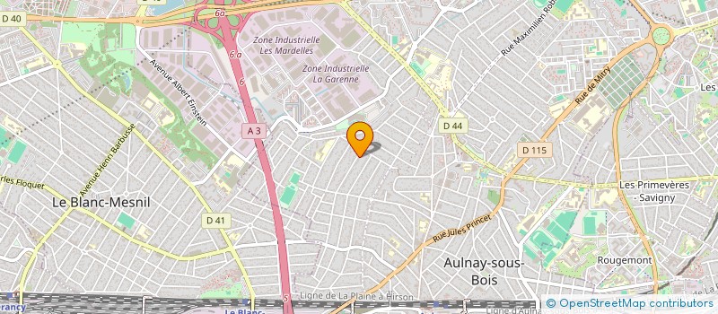 localisation de l'entreprise CLAQUETTES EN FOLIE à AULNAY-SOUS-BOIS