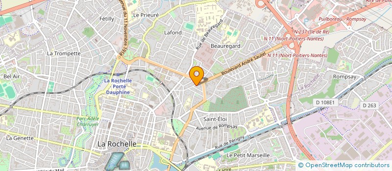 localisation de l'entreprise CLAQUETTES JAZZ & CIE  LA ROCHELLE