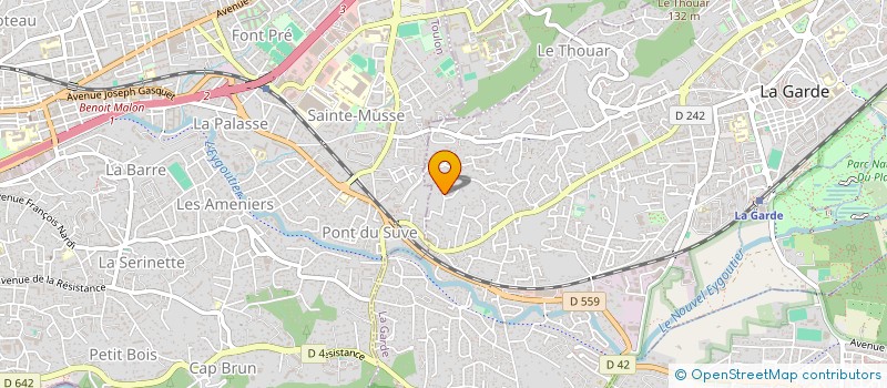 localisation de l'entreprise CLAQUIN BILANT  LA GARDE