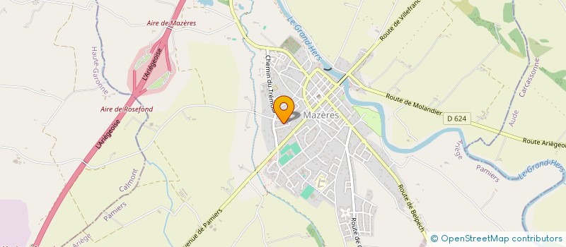 localisation de l'entreprise CLAR'EAU à MAZERES