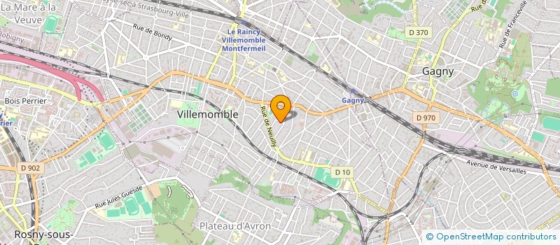 localisation de l'entreprise CLAR'T STORE à VILLEMOMBLE
