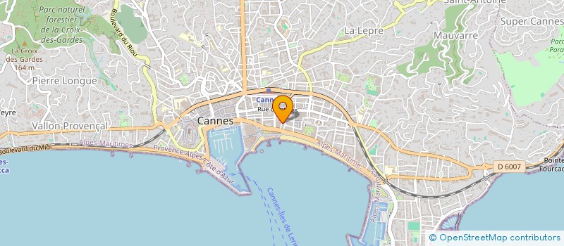 localisation de l'entreprise CLARA à CANNES