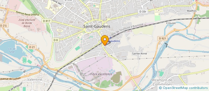 localisation de l'entreprise CLARA  SAINT-GAUDENS