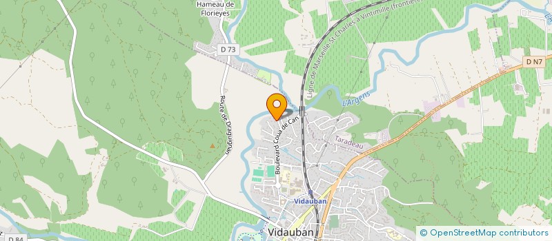 localisation de l'entreprise CLARA  VIDAUBAN