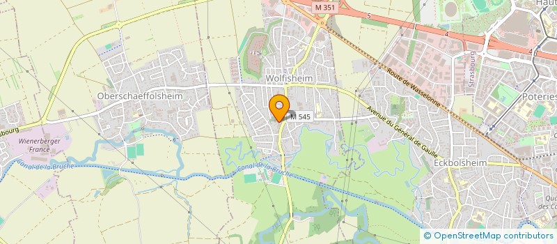 localisation de l'entreprise CLARA  WOLFISHEIM