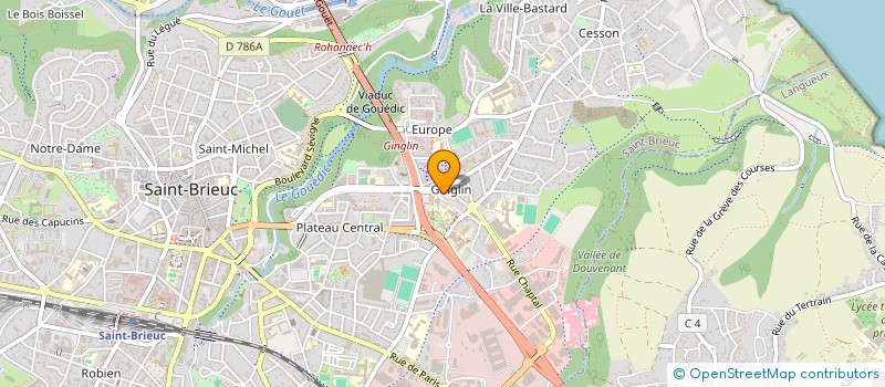 localisation de l'entreprise CLARA à SAINT-BRIEUC