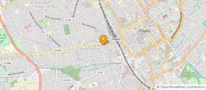 localisation de l'entreprise CLARA  SAINTE-SAVINE