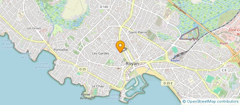 localisation de l'entreprise CLARA  ROYAN