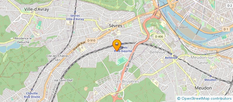 localisation de l'entreprise CLARA à SEVRES