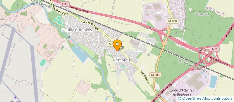 localisation de l'entreprise CLARA  NEUILLY-CRIMOLOIS