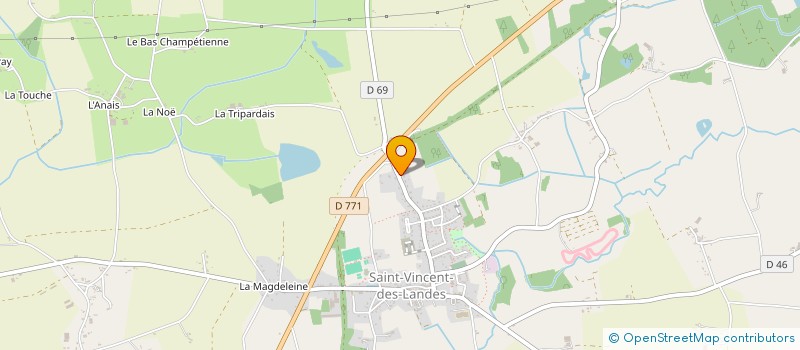 localisation de l'entreprise CLARA  SAINT-VINCENT-DES-LANDES