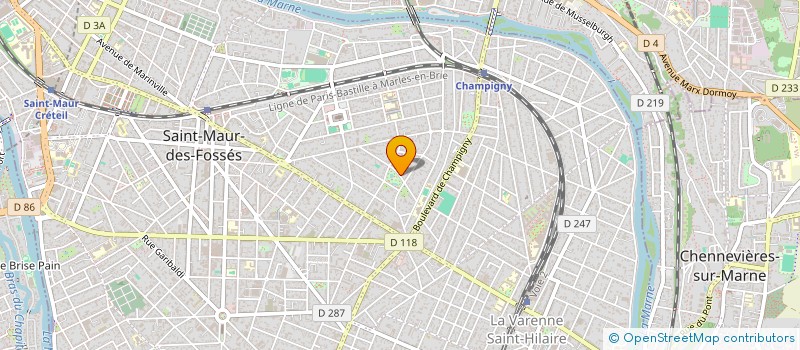 localisation de l'entreprise CLARA à SAINT-MAUR-DES-FOSSES