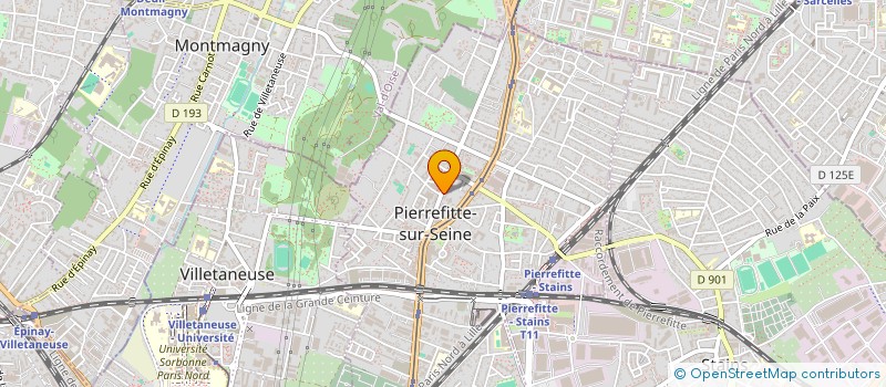 localisation de l'entreprise CLARA BATIMENT à PIERREFITTE-SUR-SEINE