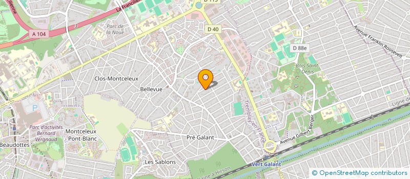localisation de l'entreprise CLARA BATIMENT  VILLEPINTE