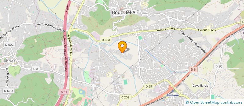 localisation de l'entreprise CLARA BEAUTE  BOUC-BEL-AIR