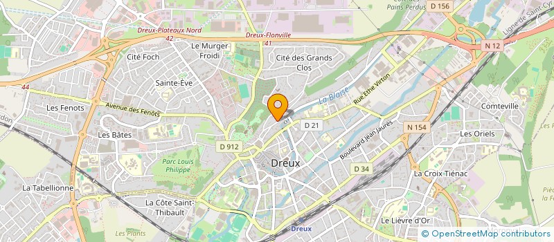 localisation de l'entreprise CLARA DANSE à DREUX