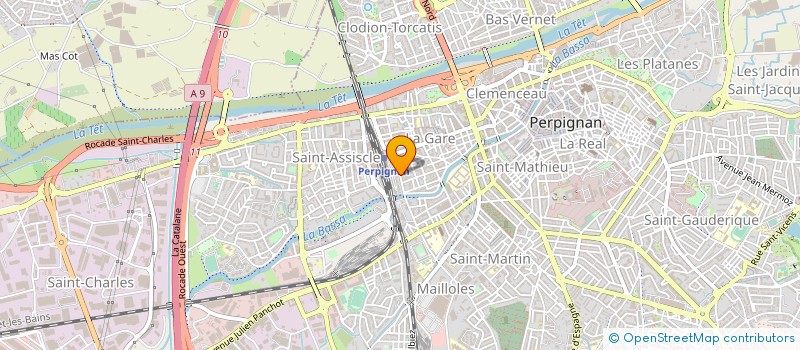 localisation de l'entreprise CLARA INVEST à PERPIGNAN