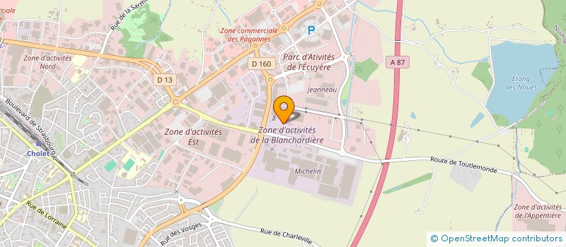 localisation de l'entreprise CLARA PIERMAN à CHOLET