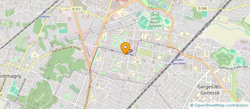 localisation de l'entreprise CLARA PRIMEURS à SARCELLES