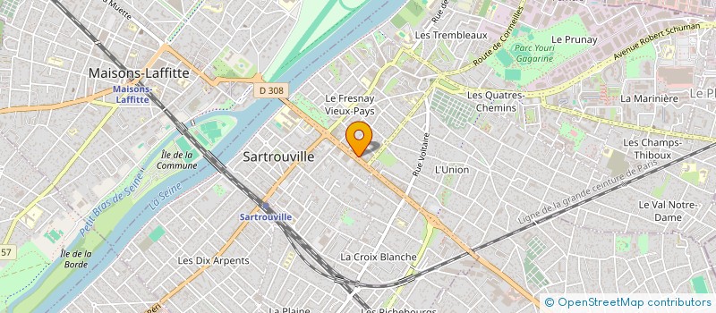 localisation de l'entreprise CLARA VINS  SARTROUVILLE