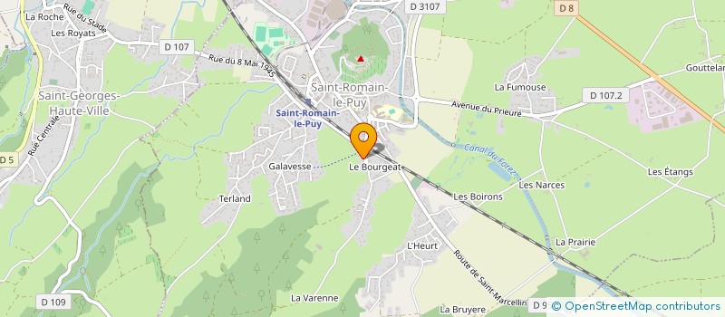 localisation de l'entreprise CLARABELLE  SAINT-ROMAIN-LE-PUY