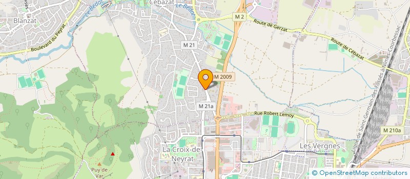 localisation de l'entreprise CLARAC 12  CHATEL-GUYON