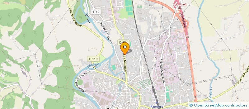 localisation de l'entreprise CLARAC ENERGIE à PAMIERS