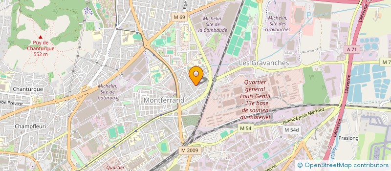 localisation de l'entreprise CLARAGATHE  CLERMONT-FERRAND