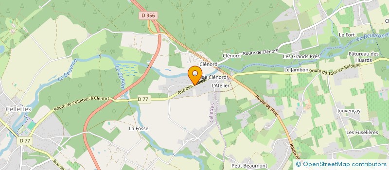 localisation de l'entreprise CLARALBA  LE CONTROIS-EN-SOLOGNE