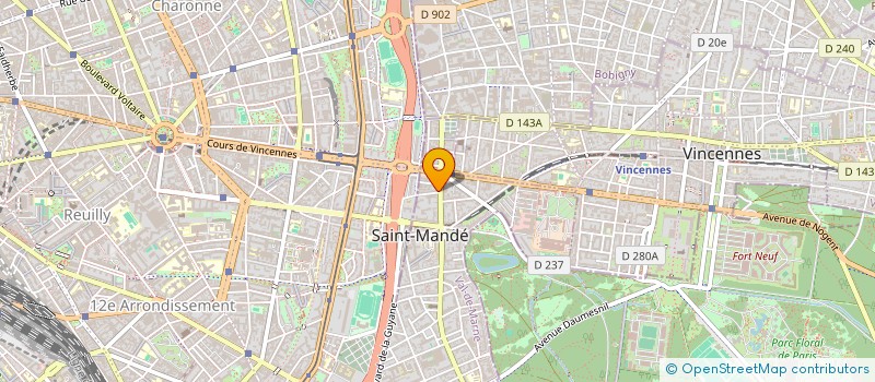 localisation de l'entreprise CLARALINE à SAINT-MANDE