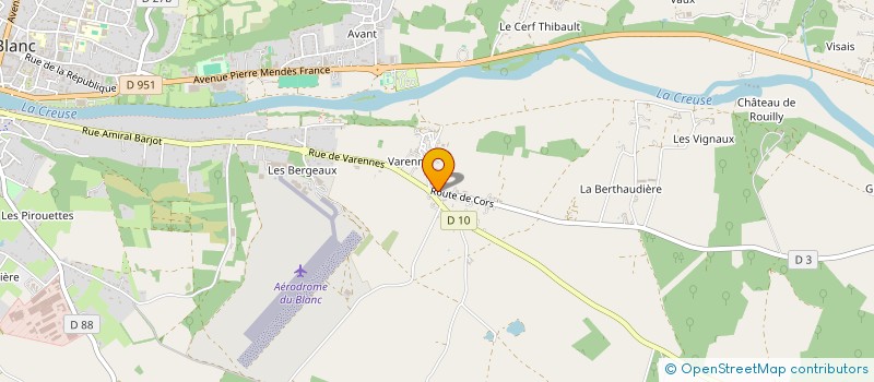 localisation de l'entreprise CLARALIX à LE BLANC