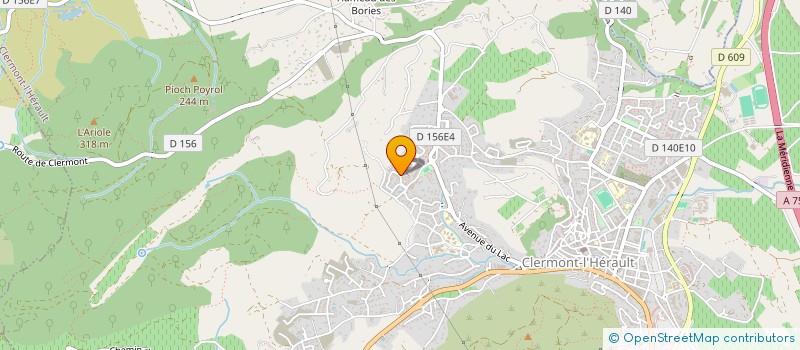 localisation de l'entreprise CLARALO  CLERMONT-L'HERAULT