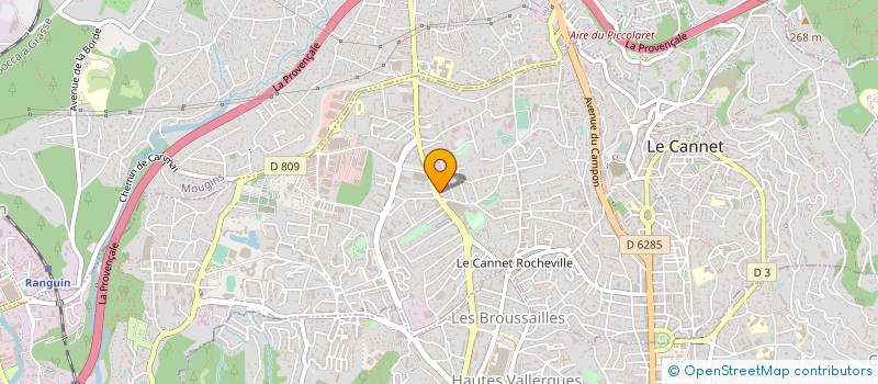 localisation de l'entreprise CLARAM à LE CANNET
