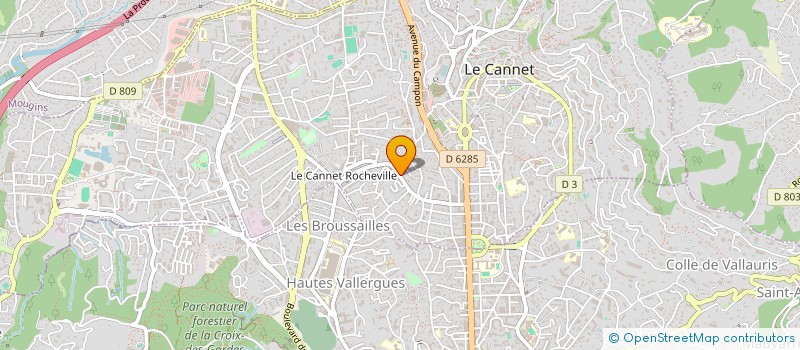 localisation de l'entreprise CLARAMANDE à LE CANNET