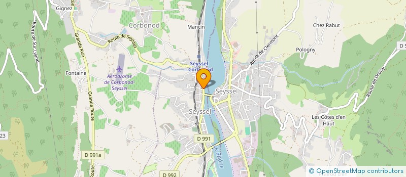 localisation de l'entreprise CLARAMATT  SEYSSEL