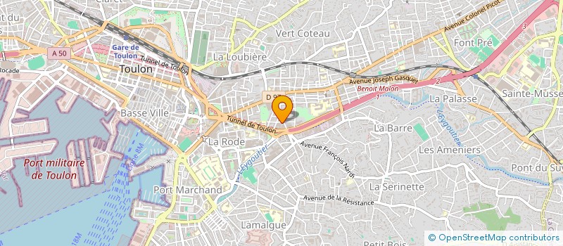 localisation de l'entreprise CLARAMEL à TOULON