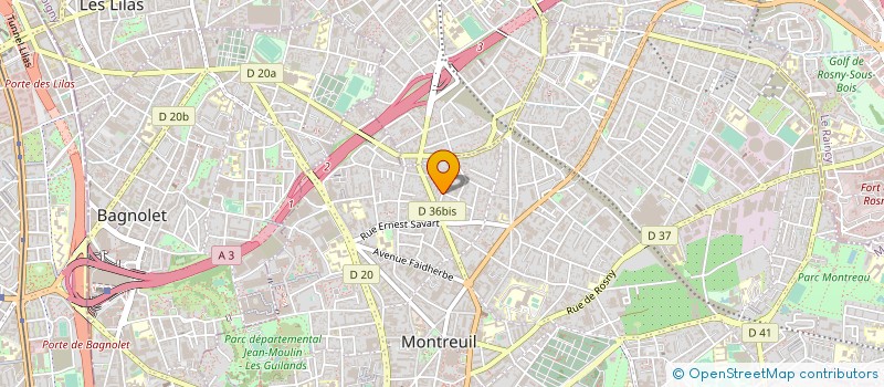 localisation de l'entreprise CLARAMONTE à MONTREUIL