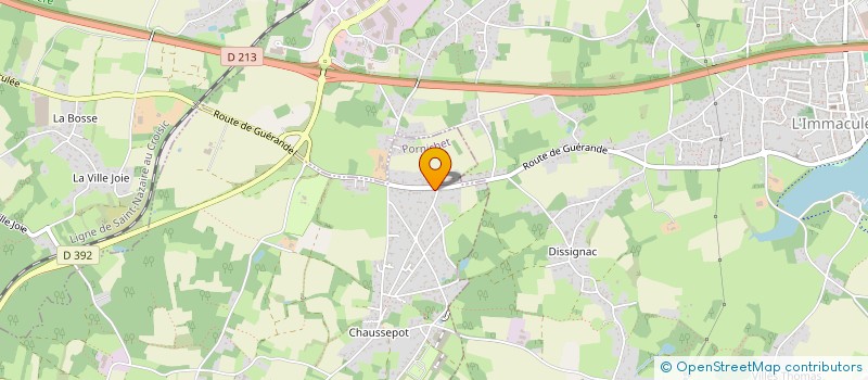 localisation de l'entreprise CLARAND à PORNICHET