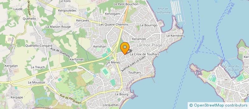 localisation de l'entreprise CLARANNE  LARMOR-PLAGE