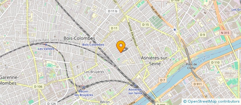localisation de l'entreprise CLARANTOINE 2 à ASNIERES-SUR-SEINE
