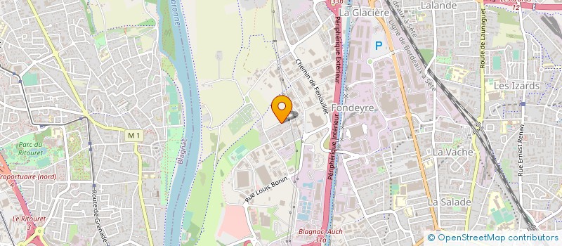 localisation de l'entreprise CLARAUTO à TOULOUSE
