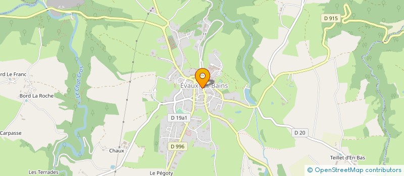 localisation de l'entreprise CLARAVAL  EVAUX-LES-BAINS