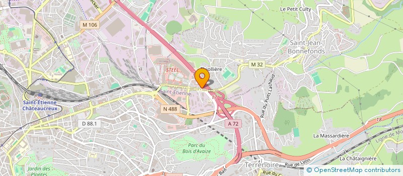 localisation de l'entreprise CLAREDA  SAINT-JEAN-BONNEFONDS