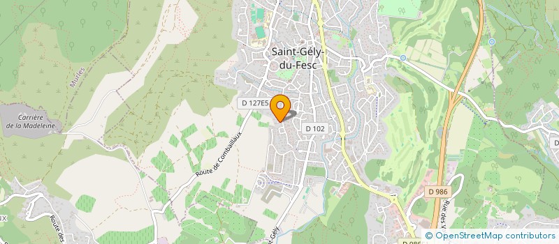 localisation de l'entreprise CLAREDAN  SAINT-GELY-DU-FESC