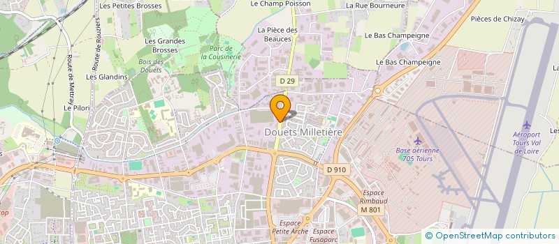 localisation de l'entreprise CLAREDIE  TOURS