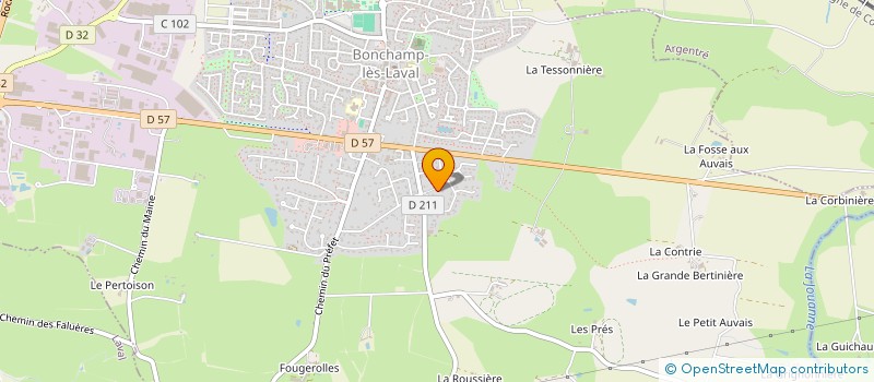 localisation de l'entreprise CLAREN  BONCHAMP LES LAVAL