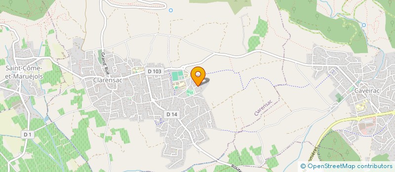 localisation de l'entreprise CLAREN PERS  CLARENSAC