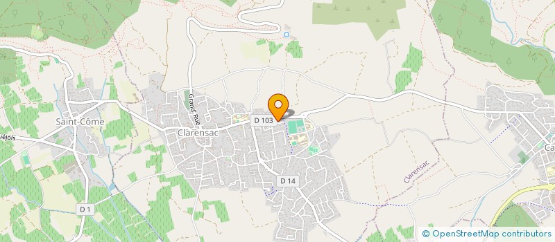 localisation de l'entreprise CLARENS'AIDE  CLARENSAC