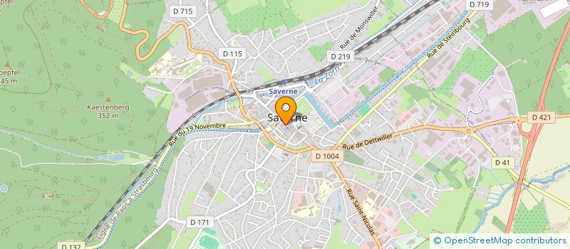 localisation de l'entreprise CLARENZO à SAVERNE
