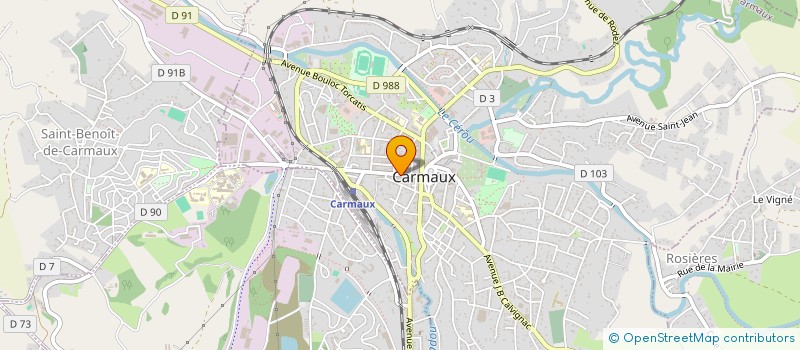 localisation de l'entreprise CLARESOPTIC à CARMAUX